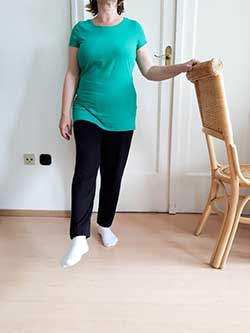 Lábkörzés nyújtott lábbal